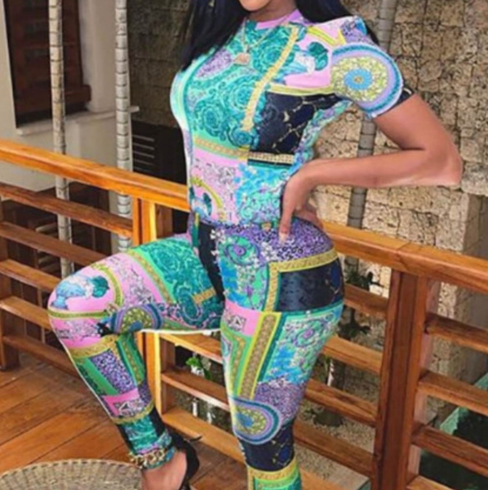 Paisley Print Legging  Set